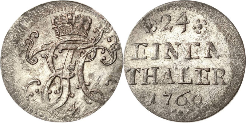 Sachsen-Hildburghausen
Ernst Friedrich III. Carl 1745-1780 1/24 Taler (Groschen...