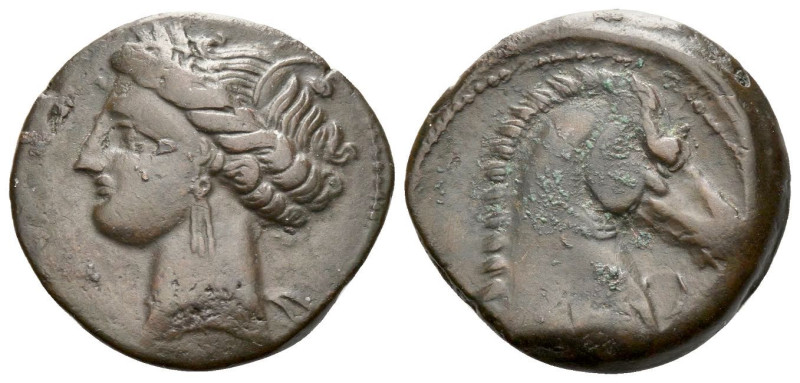The Carthaginians in Sicily and North Africa, Carthage or Sardinia Bronze circa ...