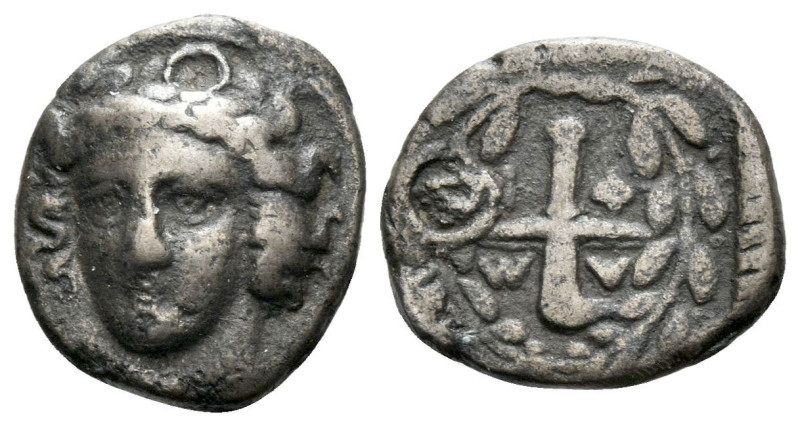 Macedonia, Amphipolis Tetrobol circa 367-366, AR 14.00 mm., 1.66 g.
Laureate he...