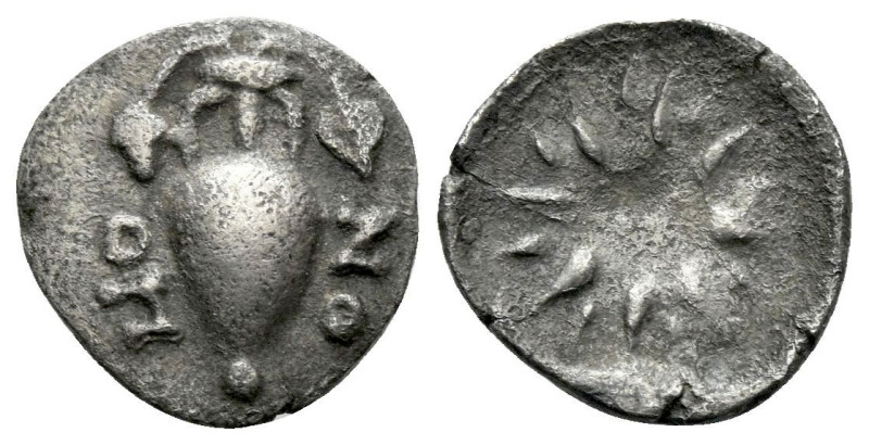 Locris, Lokris Opunti Obol second quarter of the IV century BC, AR 11.50 mm., 0....