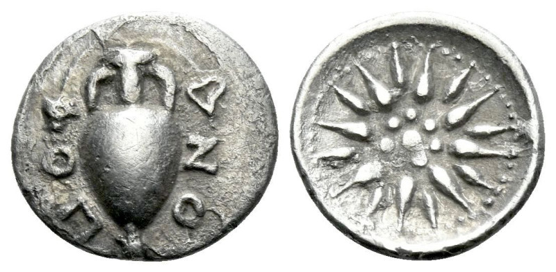 Locris, Lokris Opunti Obol second quarter of the IV centur, AR 11.30 mm., 0.69 g...