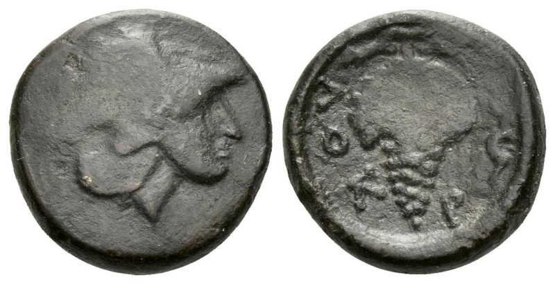 Locri Opuntii, Bronze last quarter of the IV cent. BC., Æ 13.90 mm., 2.59 g.
He...