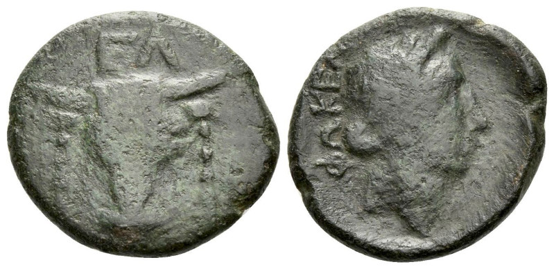 Phocis, Elateia Bronze III cent., Æ 18.80 mm., 4.78 g.
EΛ Bull’s head facing. R...