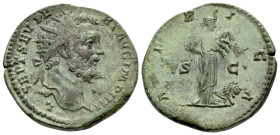 Septimius Severus, 193-211 Dupondius Rome 194-195 - From a Scandinavian collection.