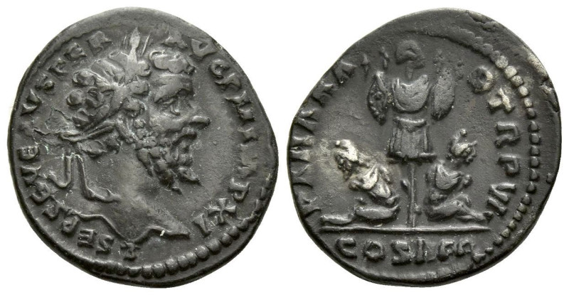 Septimius Severus, 193-211 Denarius Laodicea 198, AR 19.00 mm., 3.06 g.
Laureat...