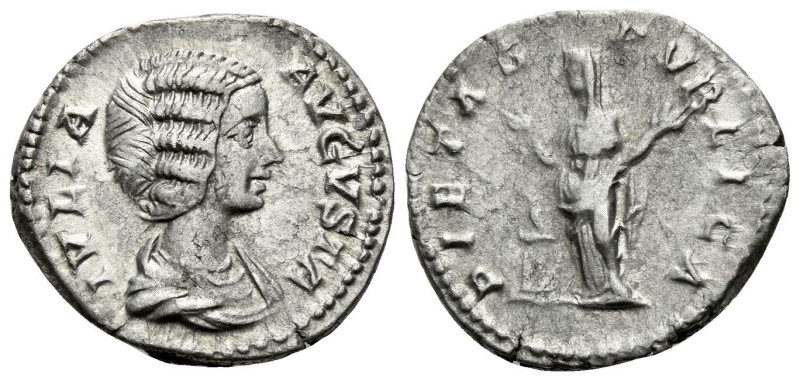 Julia Domna, wife of Septimius Severus Denarius Rome circa 196-211, AR 18.60 mm....