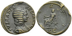 Julia Domna, wife of Septimius Severus Sestertius Rome 215 - Ex Numisfitz sale 4, 2024, 1058.