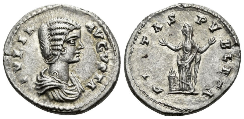 Julia Domna, wife of Septimius Severus Denarius Laodicea circa 196-202, AR 20.00...