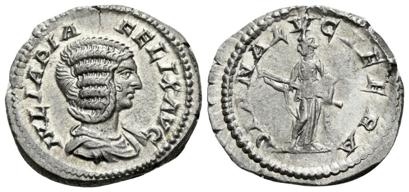 Julia Domna, wife of Septimius Severus Denarius Rome circa 211-215, AR 19.50 mm....