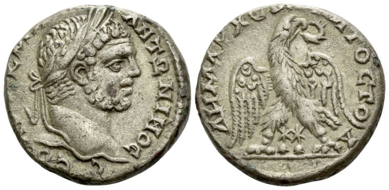 Caracalla, 198-217 Tetradrachm Ace-Ptolemais circa 215-217, AR 25.00 mm., 12.28 ...
