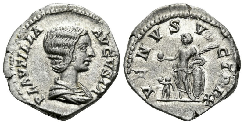 Plautilla, wife of Caracalla Denarius Rome circa 202-203, AR 18.80 mm., 2.91 g....