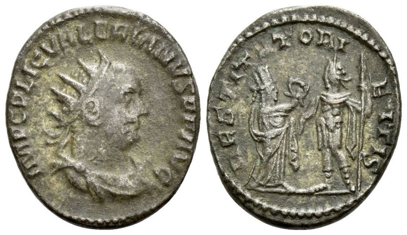 Valerian I, 253-260 Antoninianus Samosata 255-256, billon 22.00 mm., 4.11 g.
Ra...