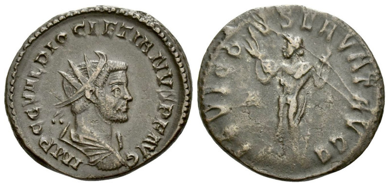 Diocletian, 284-305 Antoninianus Lugdunum 286, billon 21.00 mm., 3.57 g.
Radiat...