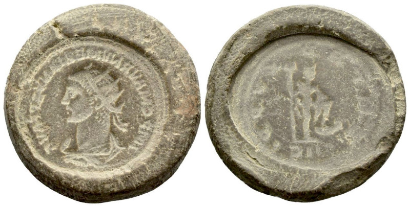 Constantine I, 307-337 Counterfeiter's mold (Terracotta) Uncertain IV century, Æ...