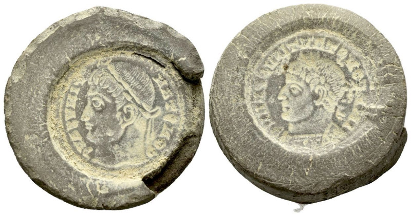 Constantine I, 307-337 Counterfeiter's mold (Terracotta) Uncertain IV century, Æ...