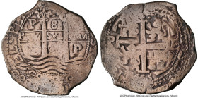 Philip IV Cob 8 Reales 1663 P-E VF20 NGC, Potosi mint, KM21, Cal-1527. 27.42gm. Accompanied by the original collector envelope. HID09801242017 © 2024 ...