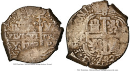 Philip V Cob 8 Reales 1702 P-Y XF40 NGC, Potosi mint, KM31, Cal-1536. 26.63gm. Accompanied by the original collector envelope. HID09801242017 © 2024 H...
