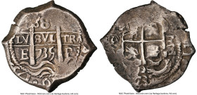 Philip V Cob 8 Reales 1735 P-E XF Details (Reverse Tooled) NGC, Potosi mint, KM31a, Cal-1570. 27.33gm. Accompanied by the original collector envelope....