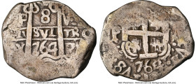Charles III Cob 8 Reales 1764 P-V/Y VF25 NGC, Potosi mint, KM45, Cal-1140. 26.32gm. Accompanied by the original collector envelope. HID09801242017 © 2...