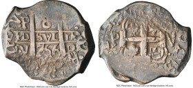 Charles III Cob 8 Reales 1766 P-V/Y XF40 NGC, Potosi mint, KM45, Cal-1142. 26.80gm. A charming specimen from the last decade of Cob production with al...