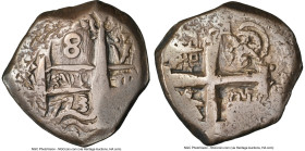 Charles III Cob 8 Reales 1773 P-V/Y VF35 NGC, Potosi mint, KM45, Cal-1158. 26.85gm. The final date for Potosi-minted Cobs. Accompanied by the original...