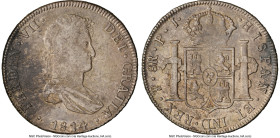 Ferdinand VII 8 Reales 1814 PTS-PJ AU Details (Environmental Damage) NGC, Potosi mint, KM84, Cal-1378. Accompanied by the original collector envelope....