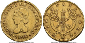 Republic gold Escudo 1824 POPAYAN-FM VF35 NGC, Popayan mint, KM81.2, Restrepo-162.3. HID09801242017 © 2024 Heritage Auctions | All Rights Reserved www...