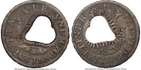 British Colony Countermarked Bitt ND (1761-1764) VF35 NGC, cf. KM17 (under Martinique; there with Mexican host), Prid-19 (under Dominica). Host: Peru ...