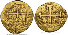 Ferdinand VI gold Cob 8 Escudos 1749 L-R AU50 NGC, Lima mint, KM47, Cal-761, Onza-566 (Rare), Oro Macuqino-566. 26.93gm. A more infrequently encounter...