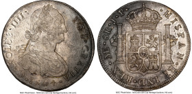 Charles IV 8 Reales 1804 LM-JP AU58 NGC, Lima mint, KM97, Cal-924. Accompanied by an old collector's envelope. HID09801242017 © 2024 Heritage Auctions...