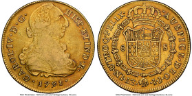 Charles IV gold 8 Escudos 1791 LM-IJ VF25 NGC, Lima mint, KM92. Cal-1590, Onza-981. Bust of Charles III type. HID09801242017 © 2024 Heritage Auctions ...