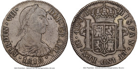 Ferdinand VII 4 Reales 1810 LM-JP VF30 NGC, Lima mint, KM105.2, Cal-1063. A highly collectible 4 Reales type and one of just six having received a str...