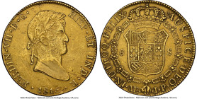 Ferdinand VII gold 8 Escudos 1816 LM-JP AU Details (Obverse Repaired) NGC, Lima mint, KM129.1, Cal-1763, Onza-1224. HID09801242017 © 2024 Heritage Auc...