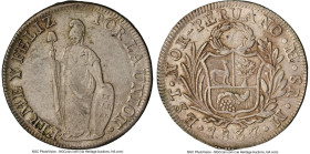 North Peru. Republic 8 Reales 1837 LM-M AU58 NGC, Lima mint, KM155, Elizondo-173. A scarcer mint and assayer combination for this fleeting North Peru ...
