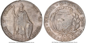 Republic 8 Reales 1845 LM-MB XF40 NGC, Lima mint, KM142.10, Elizondo-154. Accompanied by the original collector envelope. HID09801242017 © 2024 Herita...