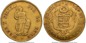 Republic gold 2 Escudos 1853 LM-MB AU Details (Cleaned) NGC, Lima mint, KM149.2, Fr-65. HID09801242017 © 2024 Heritage Auctions | All Rights Reserved ...