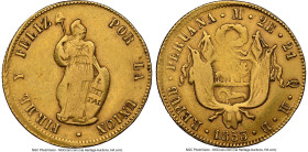 Republic gold 2 Escudos 1853 LM-MB XF45 NGC, Lima mint, KM149.2, Fr-65. HID09801242017 © 2024 Heritage Auctions | All Rights Reserved www.HA.com/Texas...