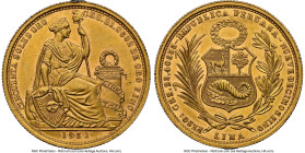Republic gold 50 Soles 1951 UNC Details (Mount Removed) NGC, Lima mint, KM230, Fr-79. HID09801242017 © 2024 Heritage Auctions | All Rights Reserved ww...