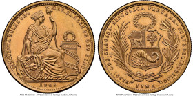 Republic gold 50 Soles 1963 MS65 NGC, Lima mint, KM230, Fr-79. HID09801242017 © 2024 Heritage Auctions | All Rights Reserved www.HA.com/TexasAuctionee...