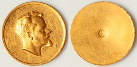 Republic gold "Nicolas de Pierola" Uniface Medal ND UNC, 15mm. 2.64gm. HID09801242017 © 2024 Heritage Auctions | All Rights Reserved www.HA.com/TexasA...
