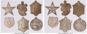 6-Piece Lot of Uncertified silver "Italian Community in Peru" Medals, 1) Medal 1895. 5.59gm. 36mm. 2) Medal 1912. 9.52gm. 25x36mm. 3) Medal 1913. 11.9...