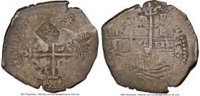Brabant. Philip IV of Spain 48 Patards ND (1652-1672) VF20 NGC, Delm-324. 26.96gm. Host: Bolivia Philip IV Cob 8 Reales 1659 P-E (KM21); Counterstamp:...