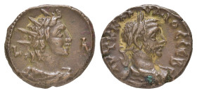 MÜNZEN DER RÖMISCHEN PROVINZEN, Ägypten, Alexandria, Billon Tetradrachme (9,12g), Claudius II. Gothicus, Jahr 1 (268/69). Av.: Belorbeerte, drapierte ...