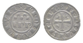 Italien, Sizilien, Messina oder Brindisi, Bi-Denaro (0,87g), 1197-1250, Friedrich II. Av: IPR "+ F ROMANORUM". Rev: Kreuz mit je einer Mondsichel in d...