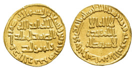Umayyaden, Dinar, Gold (4,23g), AH 94 (713), al-Walid I., Fb. 9, etw. wellig, ss.