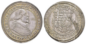 Taler, 1625, Leopold V., Dav. 3347, Rf., Rev. u. am Rand zeitgen. Löt- bzw. Bearbeitungsspuren, vz-st.