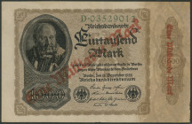 Weimarer Republik, 2x 1 Mrd. Mark 15.12.1922, Überdruckprovisorium Ro. 110a (II) und Ro.110h (I).