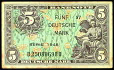 5 DM 1948 (2x), Serie B/B Ro. 236a, Erh. III.