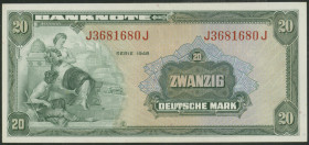 10 Mark 1948 H/J und 20 Mark 1948 J/J, Ro. 238a und 240a. Erh. II.