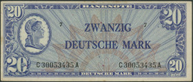 20 Mark (Liberty), o.D, (1948-1949), Serie C30053435A,Ro. 246a, Erh. III/ VF